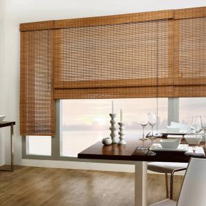 China 2.4 Meters Max Width Bamboo Sun Shade Roller Blinds on sale