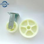 Heavy Duty Plate Casters 2/3 Inch Swivel Industrial Rubber Wheels for Cart