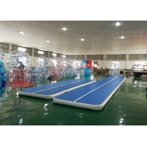 DWF Material Blue Inflatable Tumbling Air Track For Gymnastics