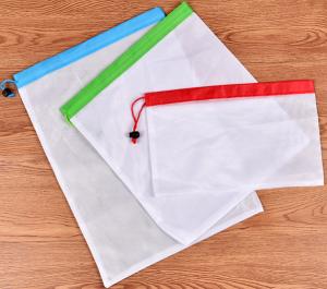 Wholesale Heavy Duty Reusable RPET Mesh Produce Bags For Fruit And Vegetable Storage from china suppliers