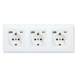 Round Box USB Port Electrical Wall Socket Usb C Wall Plug 50Hz 60Hz