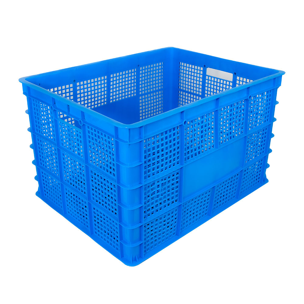 Supermarket Stack Basket Durable Turnover Crate for Fresh Fruit and Vegetable Storage