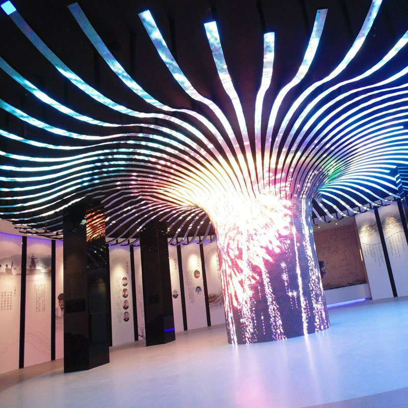 Fast Assembling LED Transparent Film Screen Customized with Good Heat Dissipation