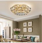 Modern LED Crystal Chandelier Luxury Gold Lustres round chandelier crystal
