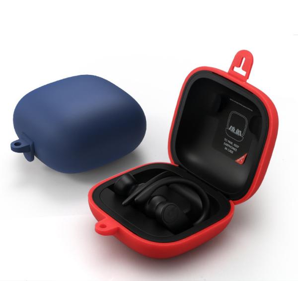 Pure Color Silicone Full Protective Anti Shock Cover Case For Beats Powerbeats