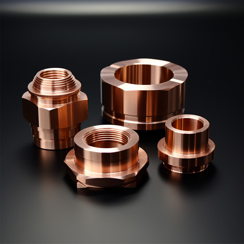 Custom Precision CNC Turning Parts CNC Machining Metal Copper Part