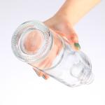 Glass Collar Wine Bottle with Corks Small Sample Vodka Rum Liquor Bottle