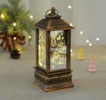 Christmas Flame Wind Lamp Santa Claus Decoration Lantern