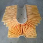 Yellow Nylon 500*900mm Semicircle Combination Brush Roller For Shot Blasting