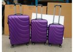 4 Airplane Wheel Carry On ABS Trolley Luggage 3 Piece Set With Expandable