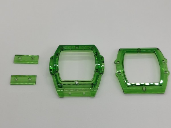 Colored Sapphire Crystal Watch Case For Large-Size Processing Work