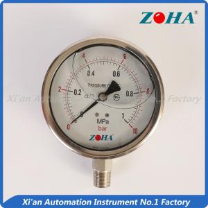 Wholesale Oil Industry Stainless Steel Pressure Gauge With Aluminum Black Pointer from china suppliers