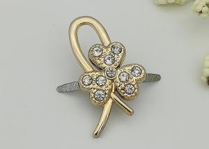 Wholesale Clover Shaped Plastic Shoe Buckles 41*22MM Suitable For Gifts Shoe Durable from china suppliers