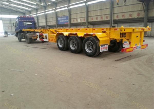 2 / 3 Axles Chassis Trailer / Load Capacity 50 Ton Shipping Container Trailer