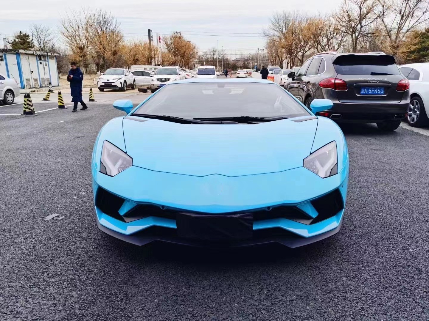 For Lamborghini Aventador LP700 Carbon Fiber Body Kit LP740 Style Front and Rear Bumper Spoilers