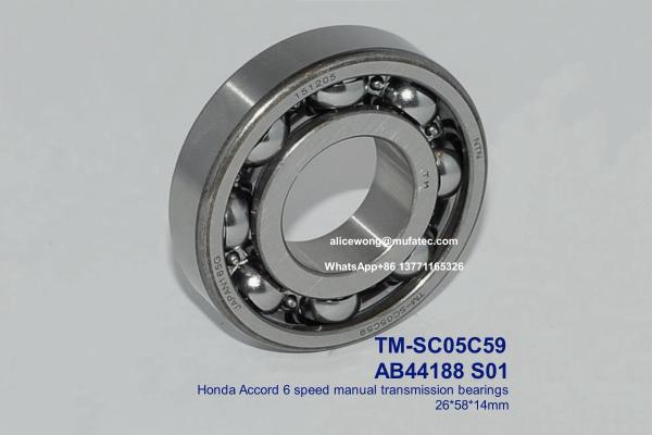 TM-SC05C59 AB44188 S01 Honda Accord 6 Speed Manual Transmission Bearing