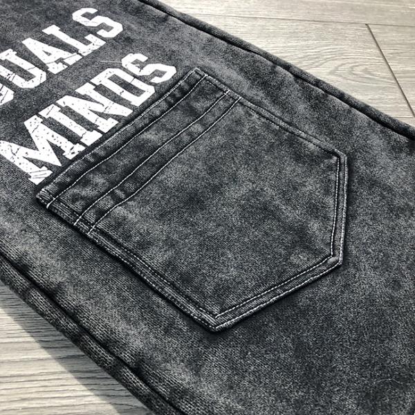 Custom Ripped Screen Print Acid Wash Vintage Sweatpants Baggy Embroidered Wide Leg Streetwear Flared Sweatpants Track Pants Men