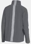 Grey Womens Woven Jacket , Plain Dyed Womens Full Zip Jacket OEM Design