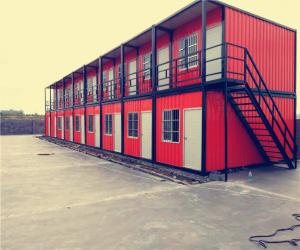 Wholesale Stable Safe Combined Container , Standard Assembly Residential Double Container House from china suppliers
