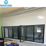 Online Service Glass Door Walk In Cooler For Vegetable Fruit Refrigerator