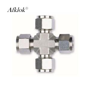 Wholesale Cross Tube Connector Air Compressor Tube Fittings ISO9001:2008 Certification from china suppliers