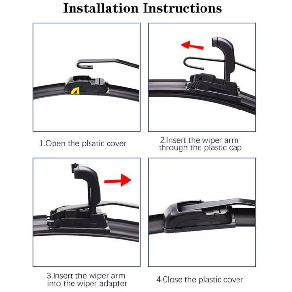Conventional Toyota RAV4 Front Wiper Blades Frameless 21 Inch