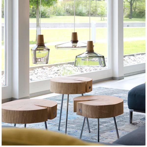 Modern Glass Lampshade Wooden Pendant Light Bar Dining Loft Industrial 15-16P Pendant Lamp(WH-GP-162)