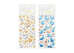 Wholesale Personalized Foil Stickers 3D embossing decorative puffy sticker kids sticker printing from china suppliers