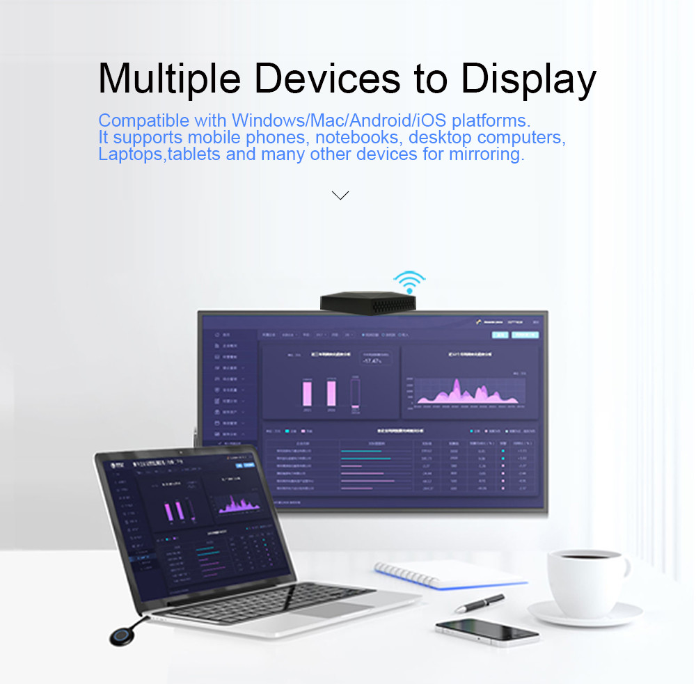 Portbale Wireless Hdmi Kit , Full HD1080p Screen Mirror Dongle