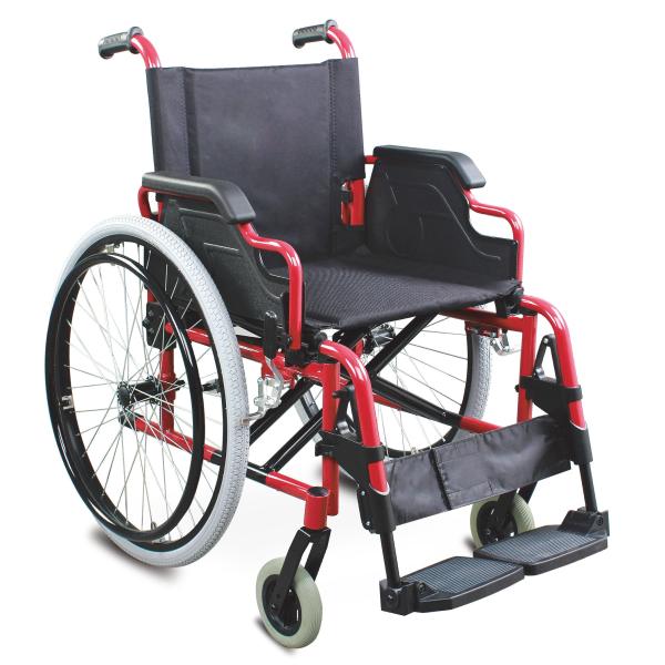 Affordable Foldable Aluminum Manual Wheelchair With Flip-Up Desk Armrest