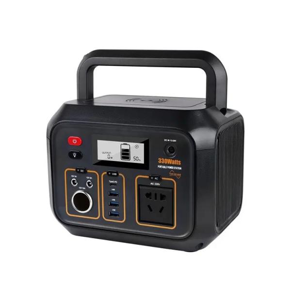 Self Driving Camping Portable Power Station 330W 317.4Wh Wireless Charging Power