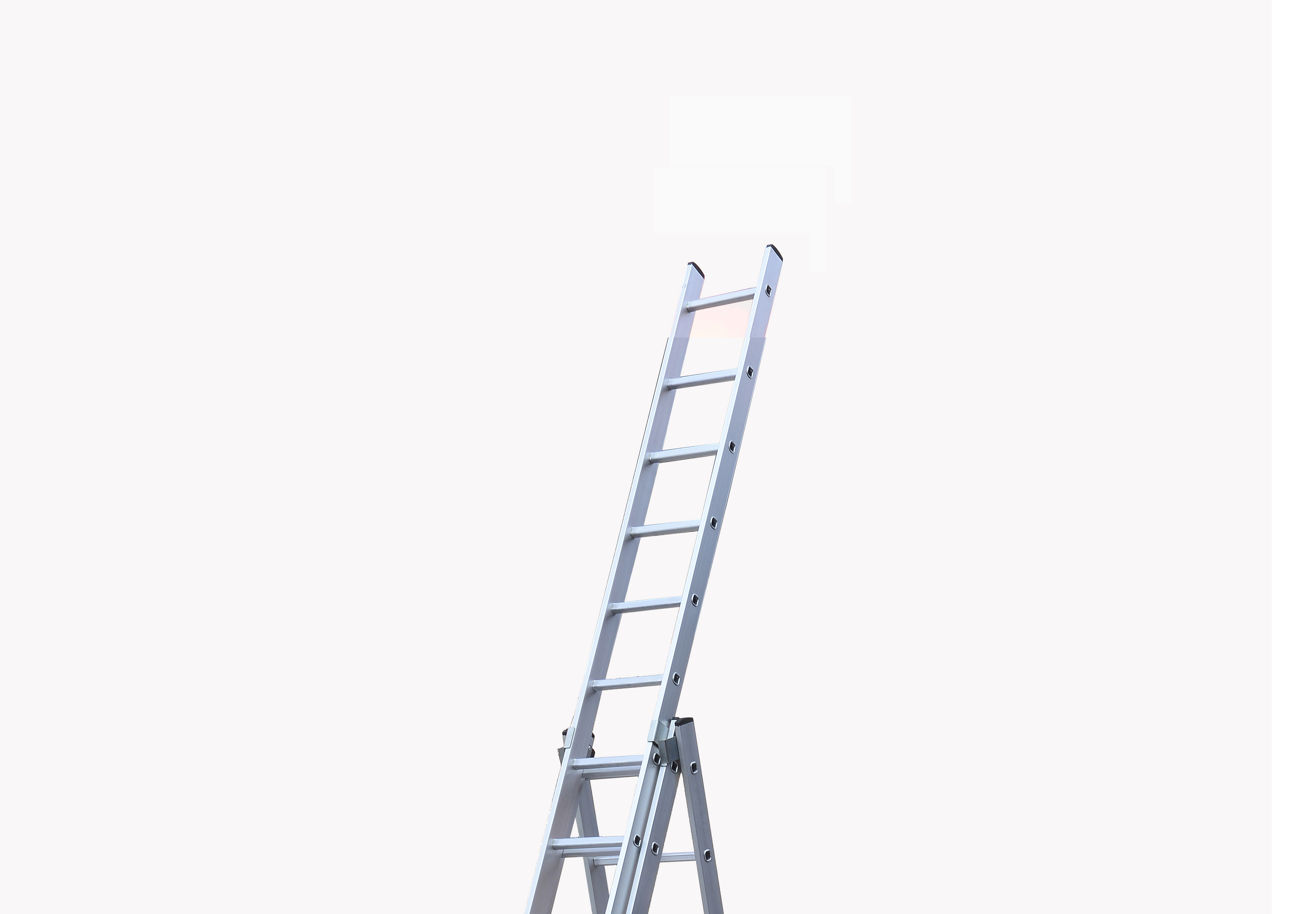 Outdoor Safety Aluminium Telescopic Ladder Slip Resistant 3x10