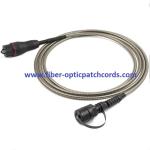 Armored Fiber Optic Patch Cord / Fullaxs LC To ODVA Duplex Fiber Optic Patch