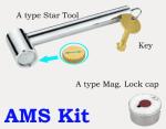 1101 Brass Ball Valve FxF threaded Nature brass looking with Magnetic Lockable