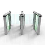 Glass Arms SS316 Servo Motor Speed Gate Turnstile