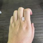 3.15CT VS1 H Elongated Cushion Cut Lab Created Diamonds