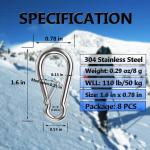 Polished Finish Quick Link Carabiner