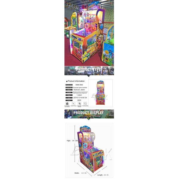 Ticket Redemption Games Battle Balls coin operated arcade kids classic game machine carnival themed