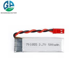 Wholesale lipo polymer battery KC CE Li-Ion 701855 3.7v 500mah Lithium Polymer Battery Rechargeable Li Polymer Battery from china suppliers