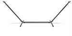 Steel Hammock Stand for Outdoor Bedroom 550-Pound Capacity and Carry Bag