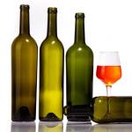 Tequila Custom Empty Round 500ml 750ml Clear Frosted Glass Red Wine Bottle with