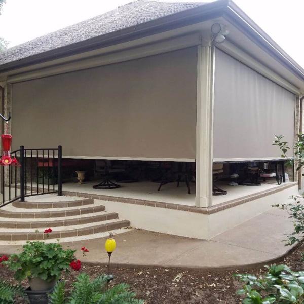 Full Shading Motorized Zip Track Blinds Outdoor Screen Garden Blinds Various