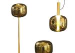 lampara rose golden shinny golden chrome sliver decorative glass pendant light