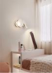 Bedroom bedside reading wall lamp creative full acrylic ball eye protection