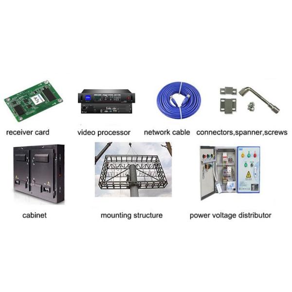 Electronic Outdoor Advertising Led Display Screen IP65 Clear Image Digital Signage P6