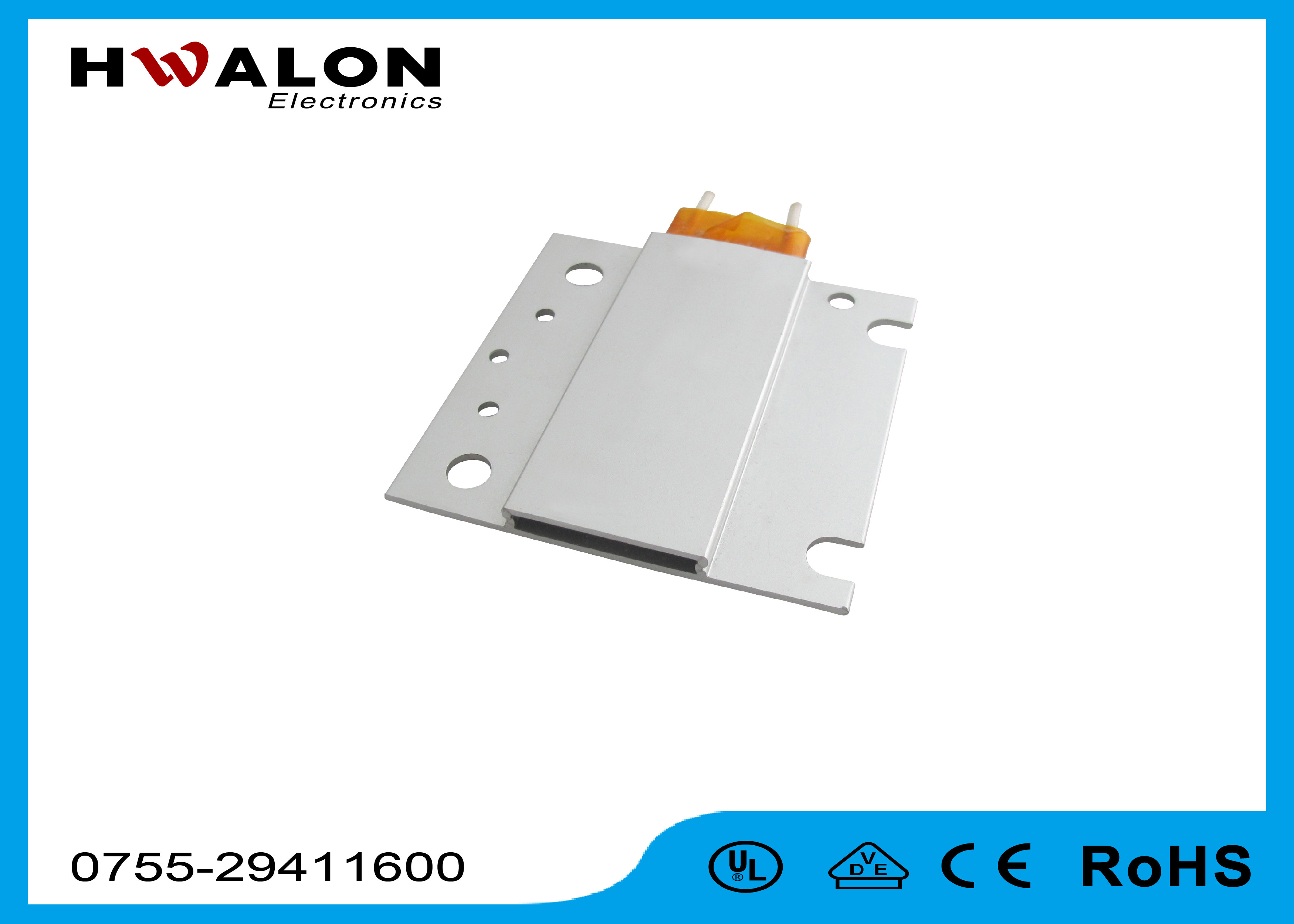 Surface Stainless Steel PTC Ceramic Heater / Heating Element Corrosion Resistance