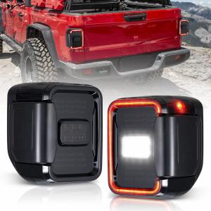 Wholesale LED Tail Lights Smoked Tail Lamp Brake Turn Signal Reverse Rear Back Light Assembly Black Housing Smoke Lens from china suppliers