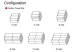 16bgas/Min Paper Manufacturing Equipment , 48rolls Toilet Paper Roll Machine