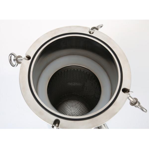 3 Micron Stainless Steel Bag Filter Housing Plastic Hygiene High Pressure