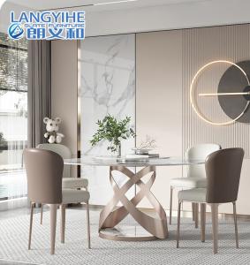 Wholesale Turntable Marble Round Dining Table For 4 Light Luxury from china suppliers